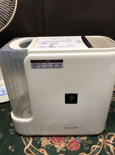値下げ★中古★SHARP　加熱気化式加湿機　HV-70E9-W　2012年製　白　通電確認済