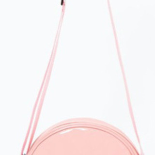 新品未使用　WEGO　サークルエナメルショルダーバッグ　ピンクの画像