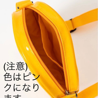 新品未使用　WEGO　サークルエナメルショルダーバッグ　ピンクの画像