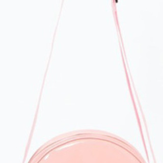 新品未使用　WEGO　サークルエナメルショルダーバッグ　ピンクの画像