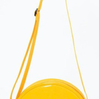 新品未使用　WEGO　サークルエナメルショルダーバッグ　オレンジの画像