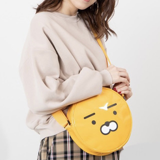 新品未使用　WEGO　サークルエナメルショルダーバッグ　オレンジ