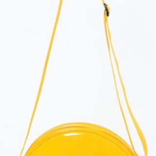 新品未使用　WEGO　サークルエナメルショルダーバッグ　オレンジの画像