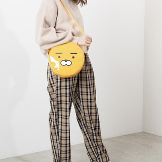 新品未使用　WEGO　サークルエナメルショルダーバッグ　オレンジの画像