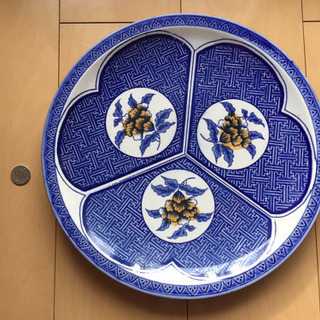 昭和 印判皿 大皿 骨董 中古の画像