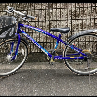 子供用自転車　２４インチ　　　防犯登録解除済み　車名・セドナブルー　即お引き渡し可能