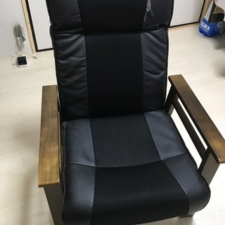 【無料！1/31引取り限定！】一人掛けソファ リクライニング機能