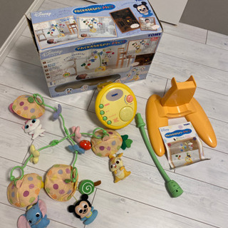 【無料】TOMY ディズニーキャラクターズ やわらかガラガラメリーデラックスの画像