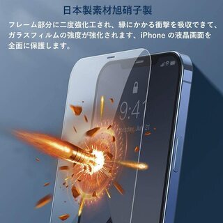 【新品・未使用】iPhone 12 Pro Max用ガラスフィルム（1枚）の画像