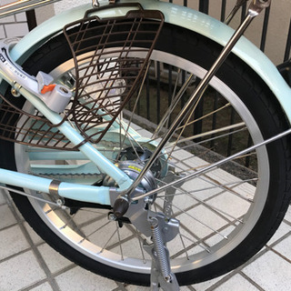 【BRIDGESTONE】ブリヂストン ミニサイクル 20型　後カゴ付の画像