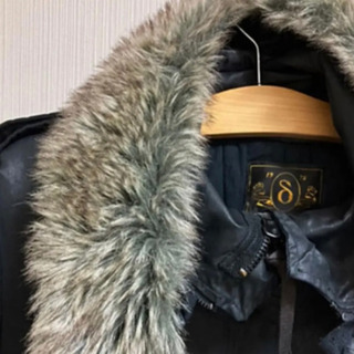 超美品　DIESEL ディーゼル　コットン　フーディコート　ファーフード付きの画像