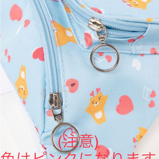 新品未使用　WEGO　総柄ウエストポーチ　【KAKAO FRIENDS】　ピンクの画像
