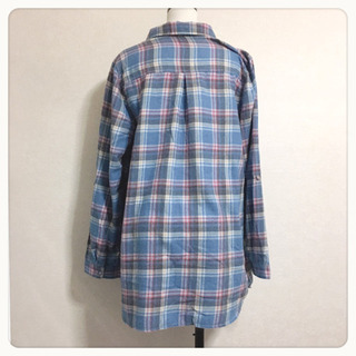 めーたん様プレゼント タータンチェック シャツ チュニック ブラウス