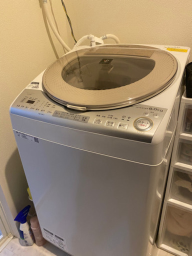 SHARPタテ型洗濯乾燥機 ES-TX8B