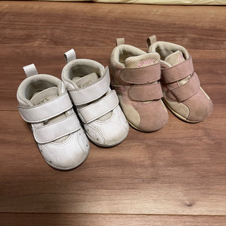 キッズ　シューズ　ベビー　12.5 2足　asics アシックス