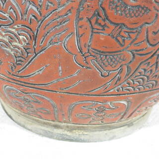☆無料☆☆陶器製　火鉢　手あぶり　暖房☆灰入り☆１の画像