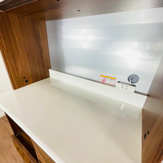 【極美品】パモウナ　レンジボード W800 　食器棚　ウォールナット　ブラウン