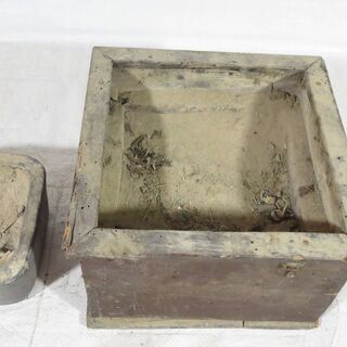 ☆無料☆木製角型　火鉢　手あぶり　暖房☆灰入り☆の画像