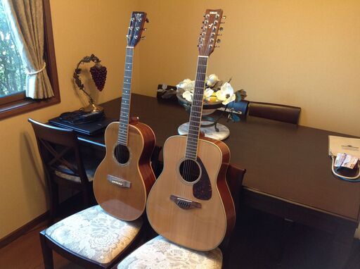 アコースティックギター２本（６弦、１２弦）