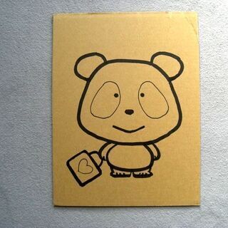 ダンボール塗り絵　動物イラスト