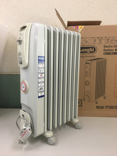 DeLonghi オイル・ラジエターヒーター L字型フラットフィン 8枚 R730812EF 【3~8畳用】