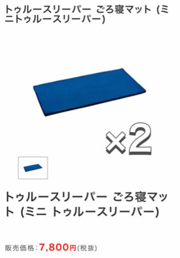 新品ミニトゥルースリーパーごろ寝マット2個セット