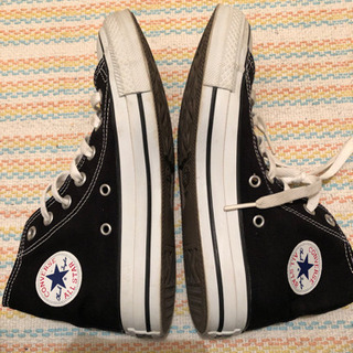 CONVERSE  黒ハイカット 23.0