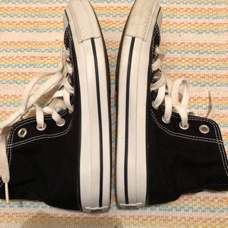 CONVERSE  黒ハイカット 23.0の画像