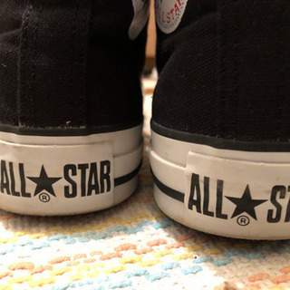 CONVERSE  黒ハイカット 23.0の画像