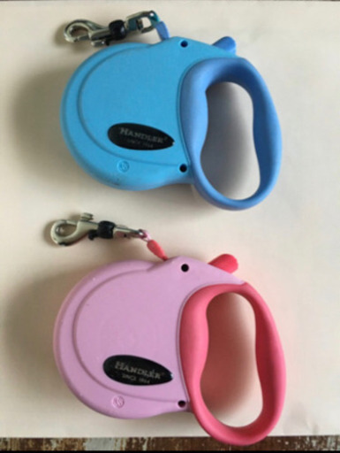 犬用リード  中古 小型犬巻き型リード２個