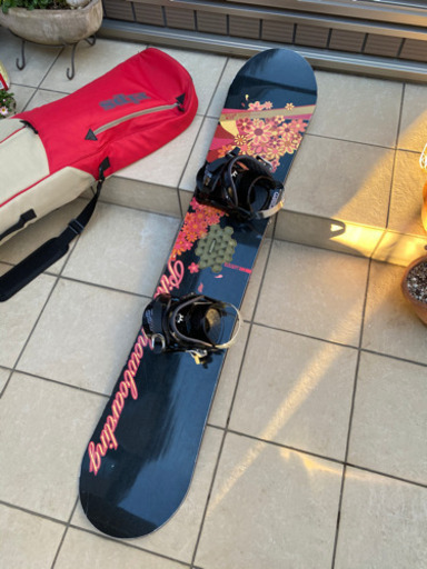 取引中　スノボ板　ケース　ビンディングセット