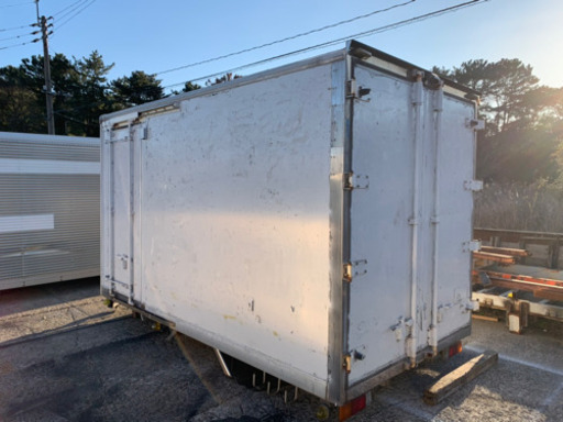 No.465 保冷バン 2ｔアルミ箱 バイク倉庫 トラックコンテナ コメ保管庫 物置 DIY