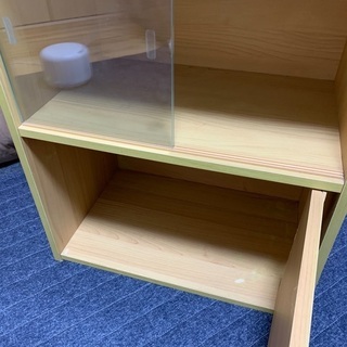 食器棚　ナチュラル木目調　1人〜2人暮し用の画像