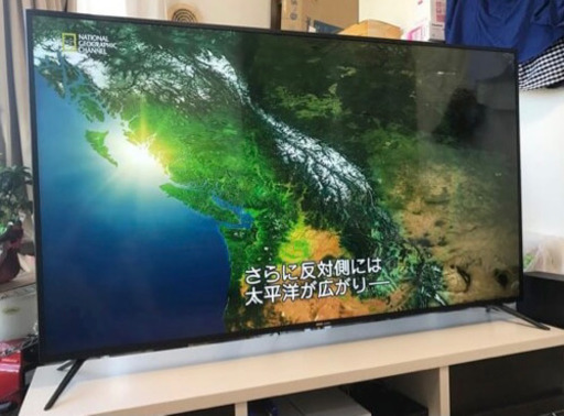 DMM 65インチ　4Kディスプレイ　壁掛け金具付き