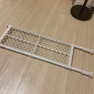 【取引完了しました】☆伸縮つっぱり棚ラック　ホワイト☆の画像