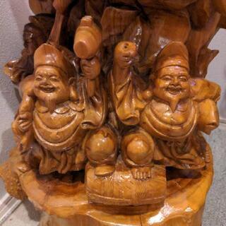 木彫り　七福神 七福神 木彫