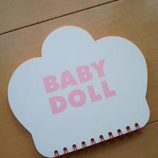 新品Ｗリングメモ帳ピンク☆ベビードールBABYDOLLベビド


の画像