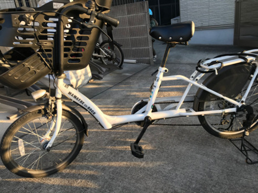 ママフレロック　白　子乗せ自転車　非電動