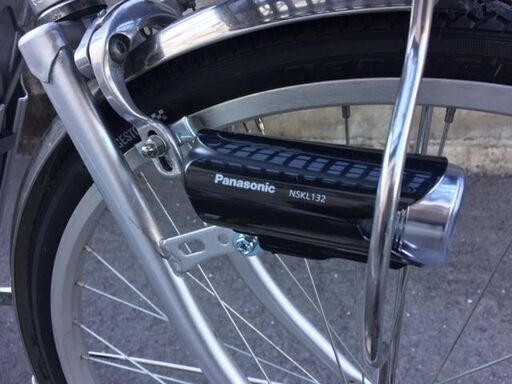 《レンタサイクル店使用　自転車整備士整備済み！》訳あり特価！56中古車　電動アシスト　26インチ　Panasonic　シルバー　3段変