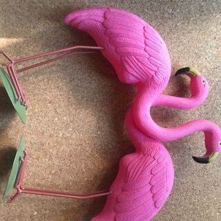 ピンクフラミンゴ　2匹セットの画像