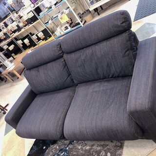 無印良品  (nuji)デニムソファ 2.5シーター ワイドアーム ダウンフェザーポケットクッション 