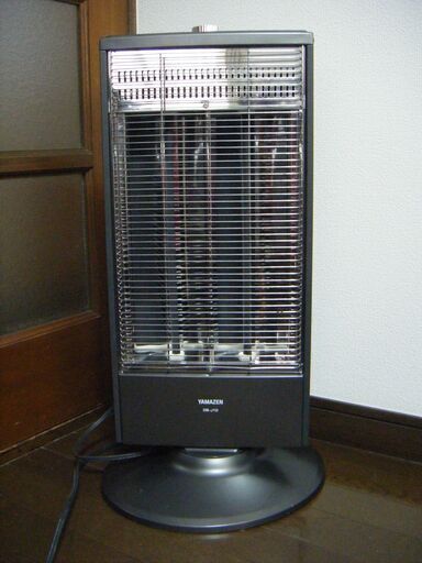 山善 遠赤外線電気ストーブ DB-J10 グレーメタリック