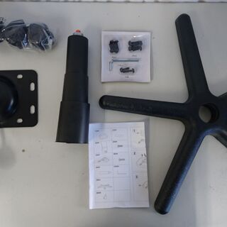 【未使用】アイリスプラザ　メッシュチェア　キャスター付き　ブラック　7057094の画像