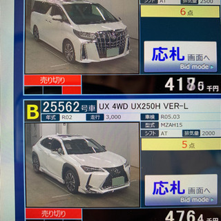 自動車専用オークション代行しております