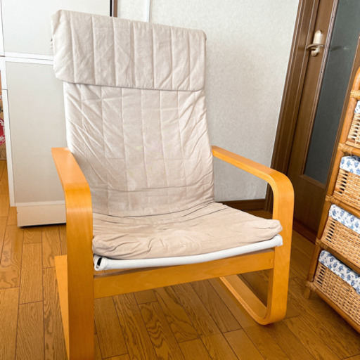 【済】木製リラックスチェア 無印良品