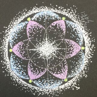 自律神経を整え正しい呼吸で点描曼荼羅画　ワークショップの画像