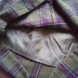 ★美品アフリカタロウ起毛スカートM★グリーン、ブラウン秋冬の画像