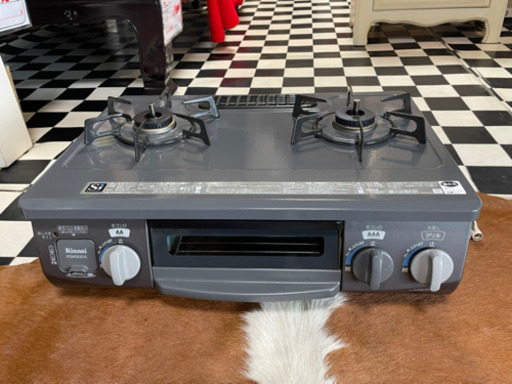 【リサイクルショップ八光　安心の3か月保証　配達・設置OK】KGM563DGR ガスコンロ [2口 /右強火 /都市ガス12・13A]