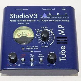 【苫小牧バナナ】動作品 ART Tube MP Studio V3 真空管 マイクプリアンプ ボーカル/ギター/ベースと様々な音源に対応 電源アダプタ付き♪の画像