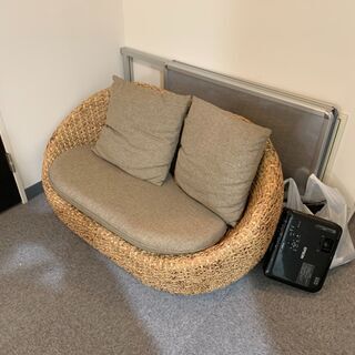 美品　二人掛けソファの画像